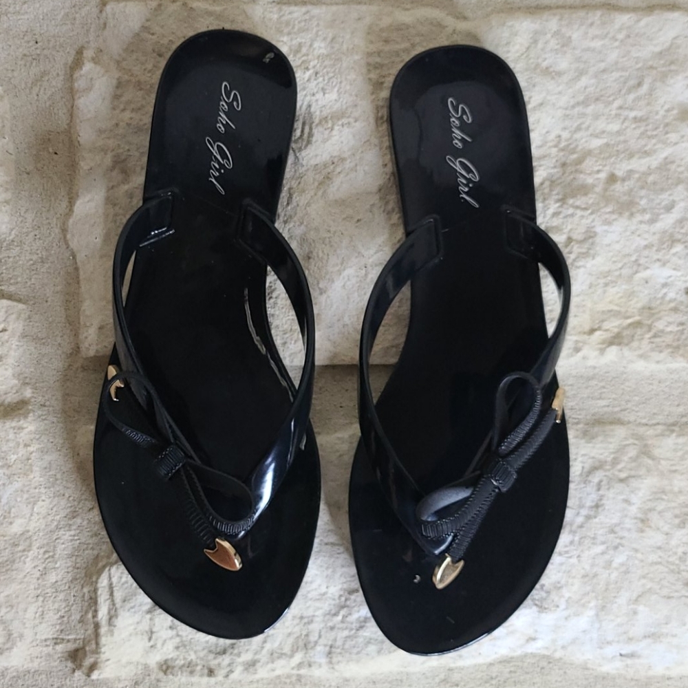 Soho Girl Jelly Flip Flop, Size 6-7